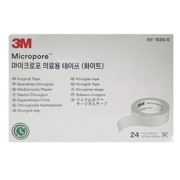 3M 마이크로포 의료용 테이프 화이트 1 BOX [24개입]
